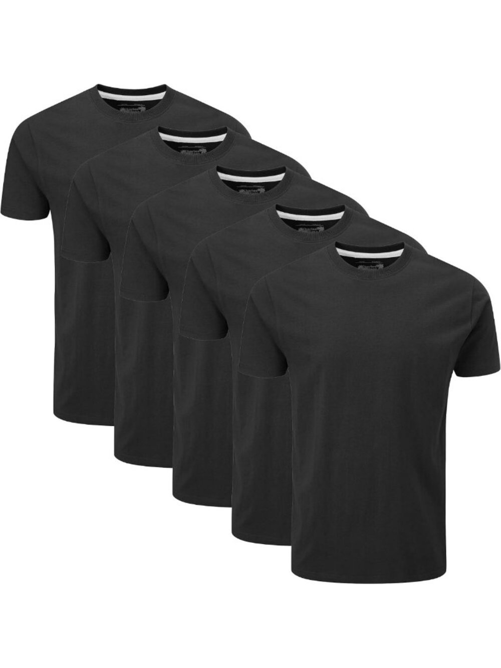Men's 5-Pack Crew Neck T-Shirts - Soft Cotton, Casual Essentials, Versatile